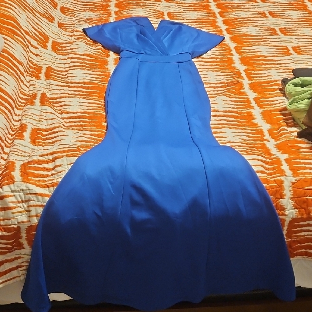 Chic Royal Blue Maxi Dress